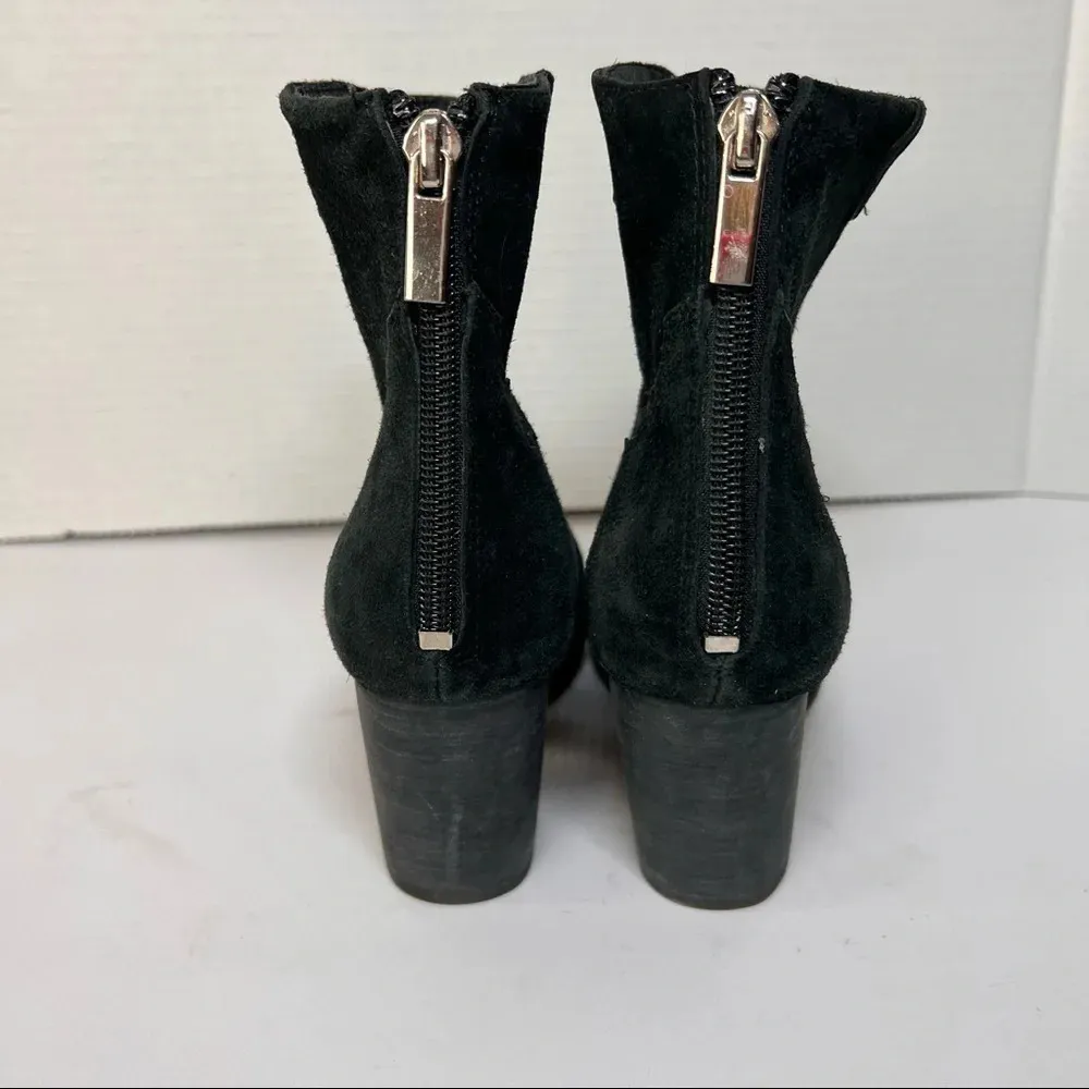 RAYE  Revolve Womens Ella Black Suede Western Inspired Boot Block Heels Sz 37 - Image 3