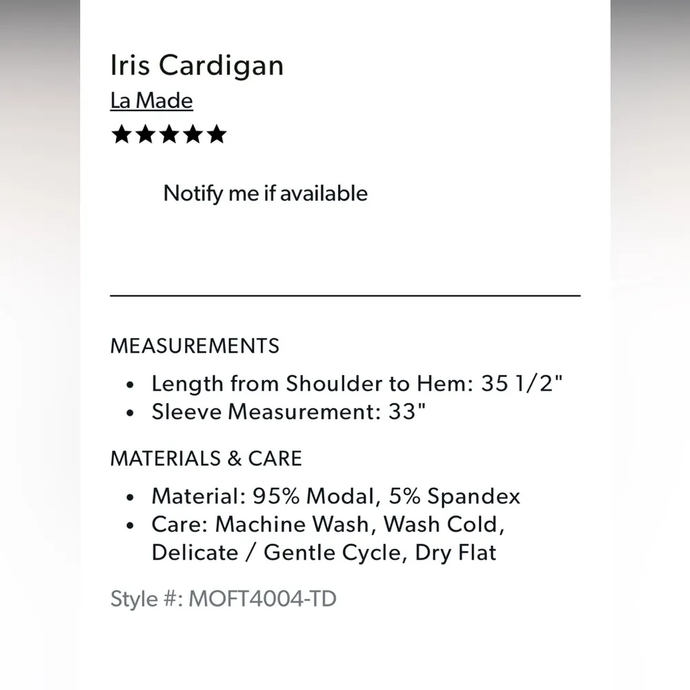 NWT Evereve Iris Cardigan Sz M - Image 4