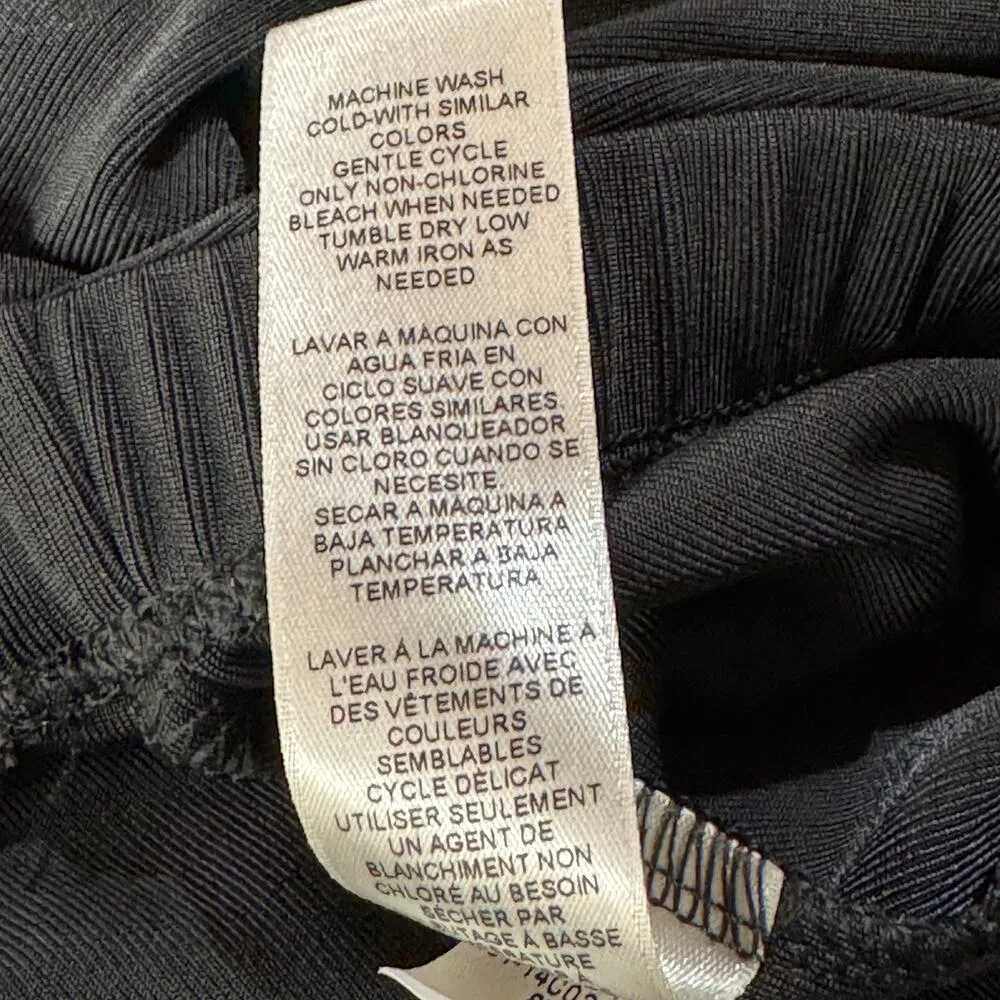 Easywear by Chico’s SZ 1 (Medium) Straight Pants Liquid Knit Stretch Career Gray - Image 8