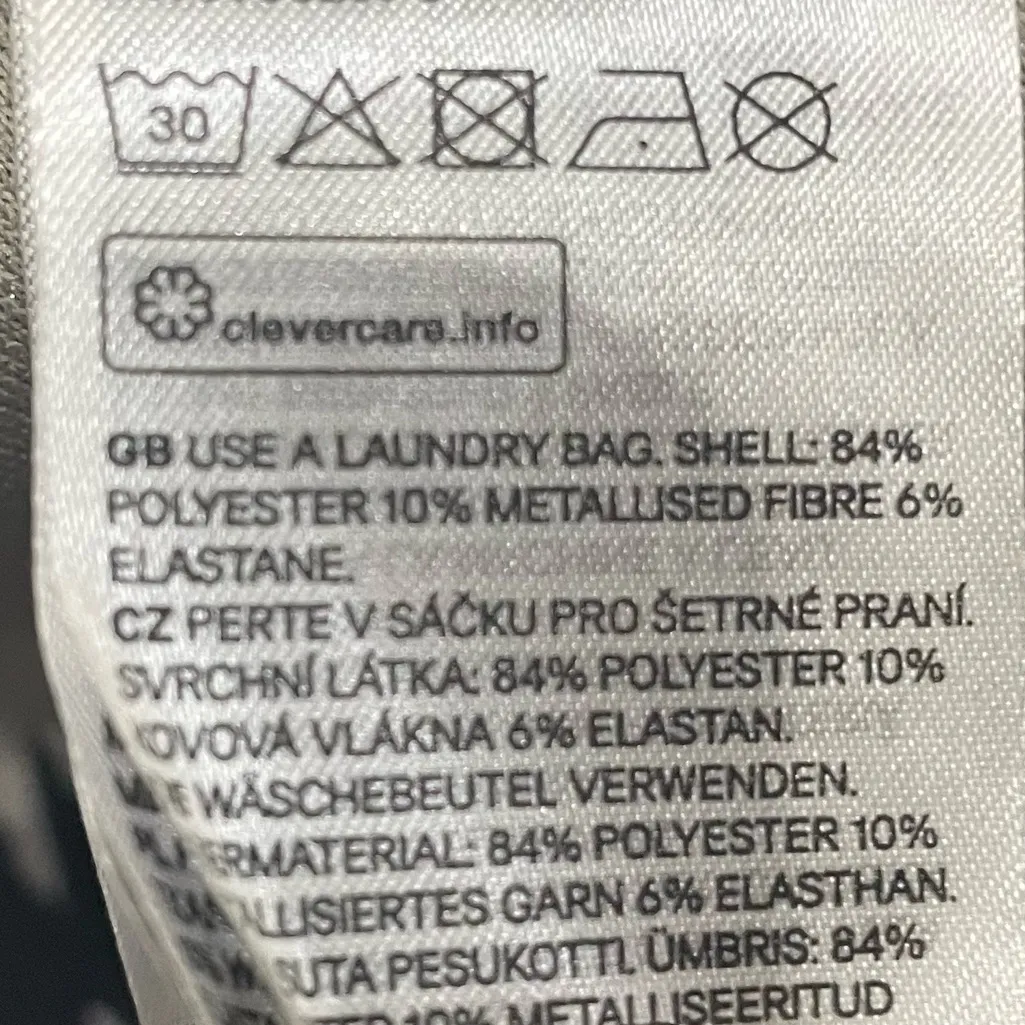 Divided by H&M silver metallic spaghetti strap knee-length dress / XS / EUC - Image 10