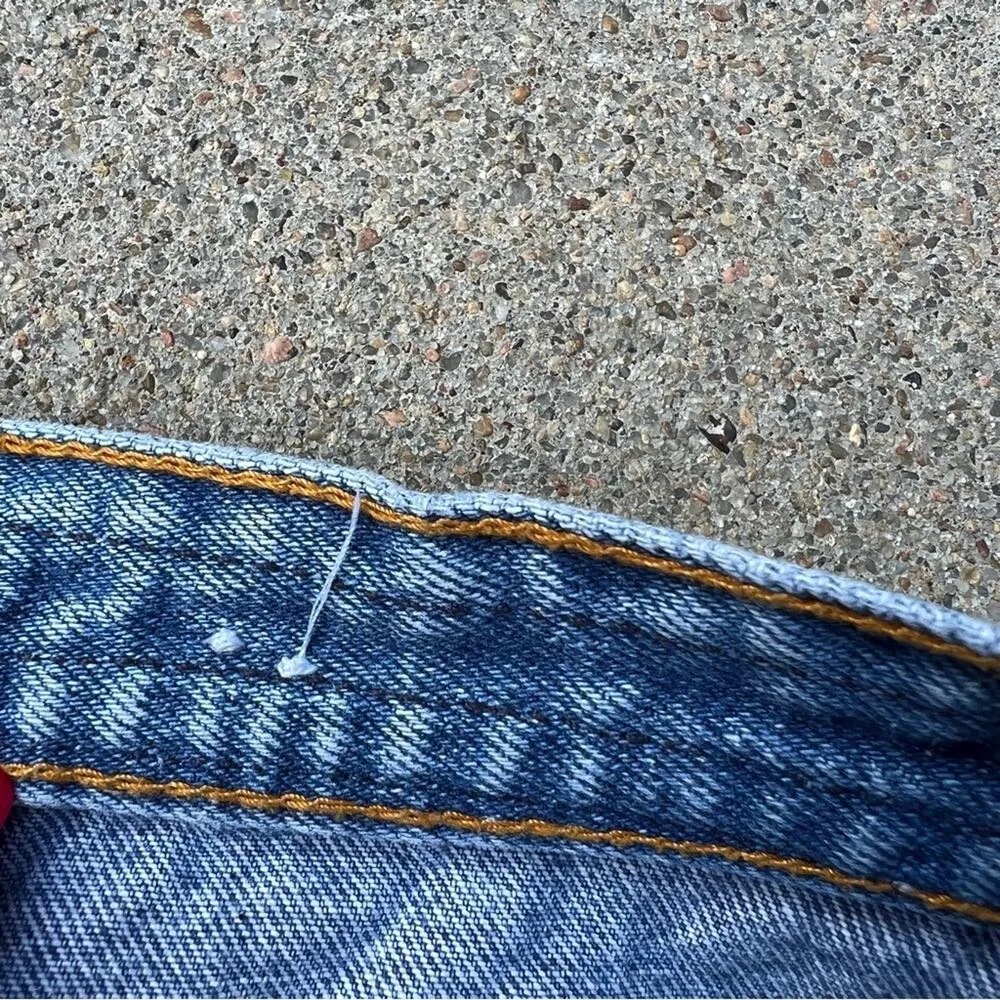 Y2K Arizona Boho Western bricabrac trim festival jean shorts - Image 4