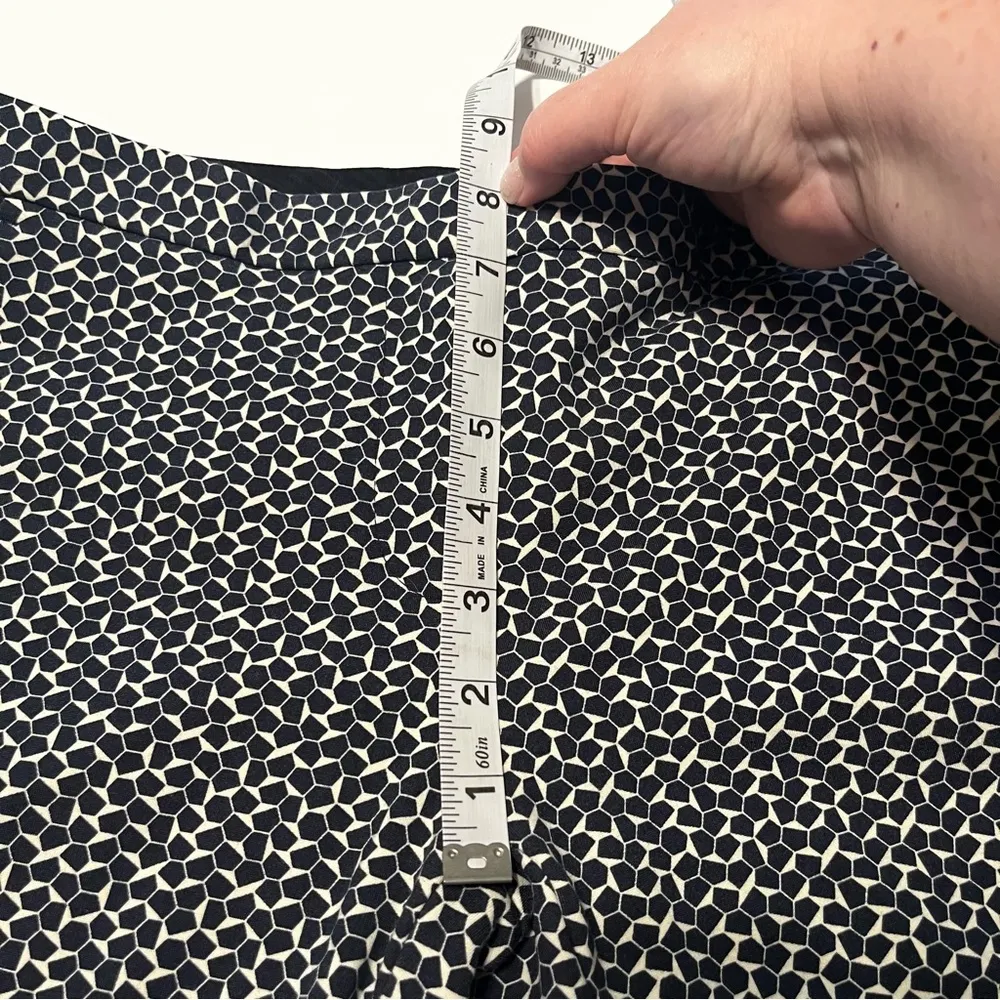 Tory Burch Women SZ 26 Blue White Dress Casual Pants Four Pockets Preppy Classic - Image 6