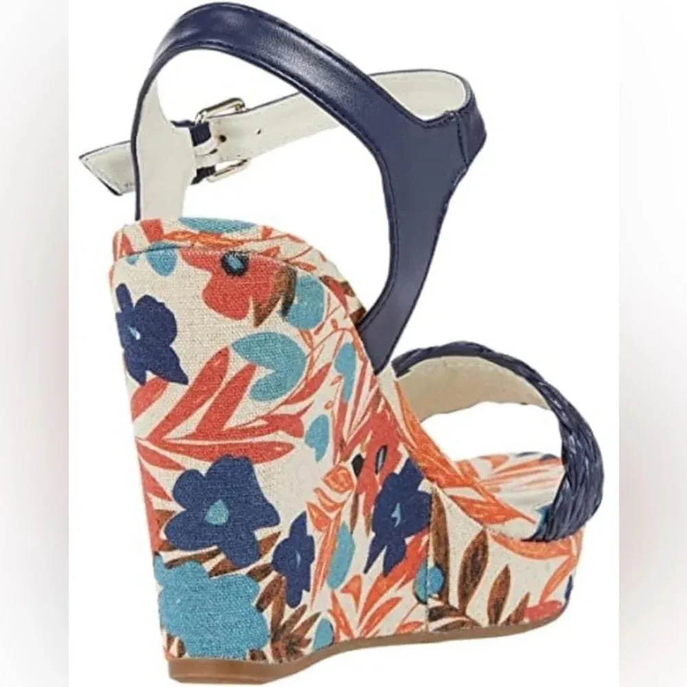 Anne Klein floral wedge pump heels - Image 13