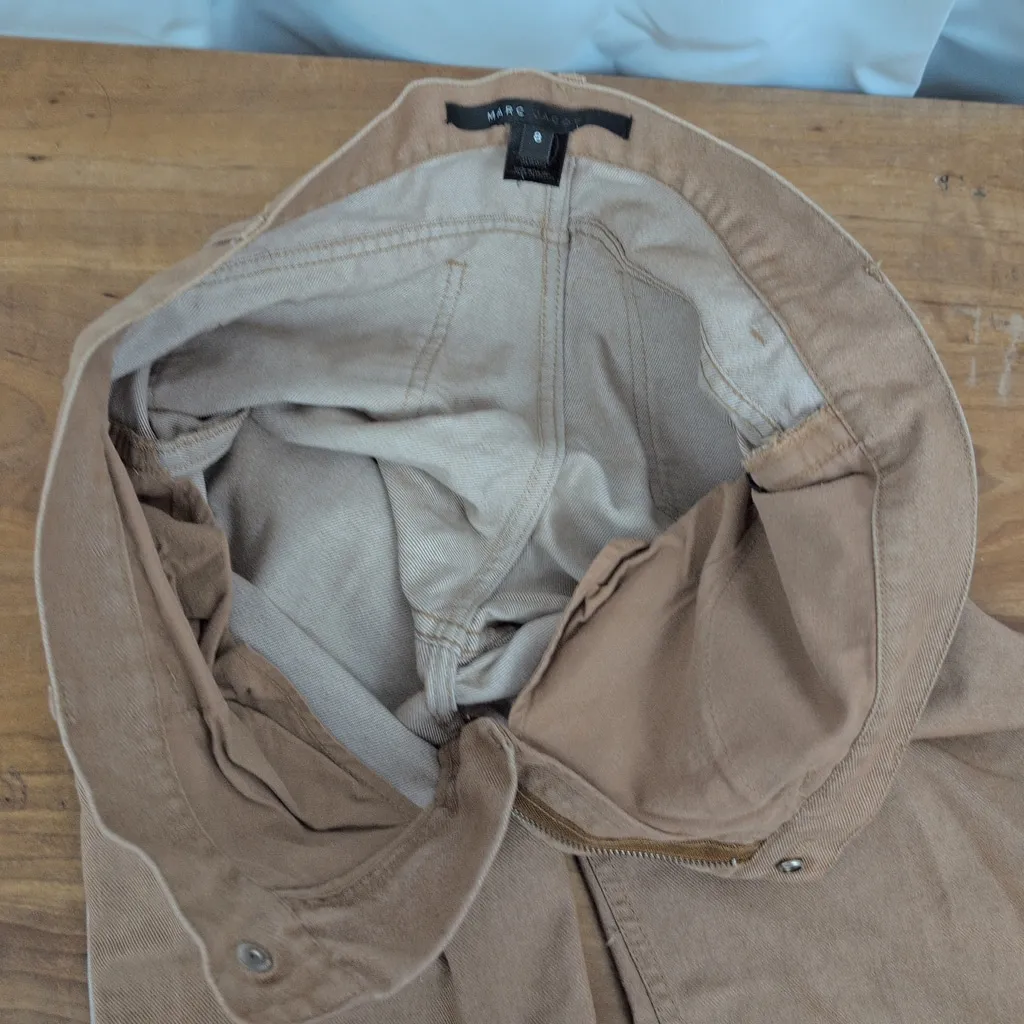 Ladies' Marc Jacobs Brown Twill Pants with side stripe Size 8 - Image 3
