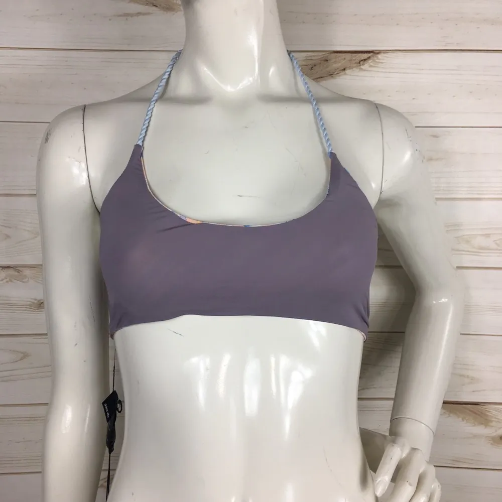 Dolce Vita Reversible Lace Up Bikini Top Size L - Image 3
