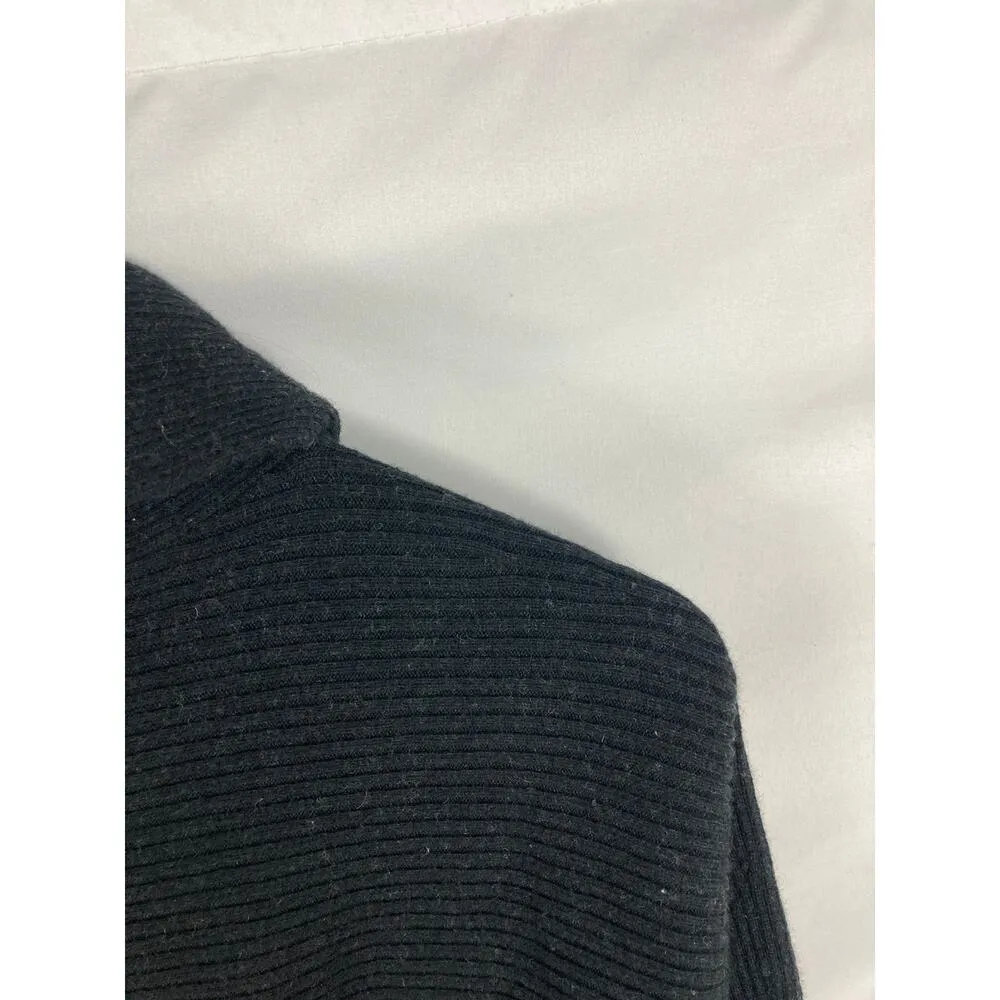 Allsaints Wool Blend Rio Roll Neck Batwing Knitted Jumper Sweater Size XS Black - Image 6