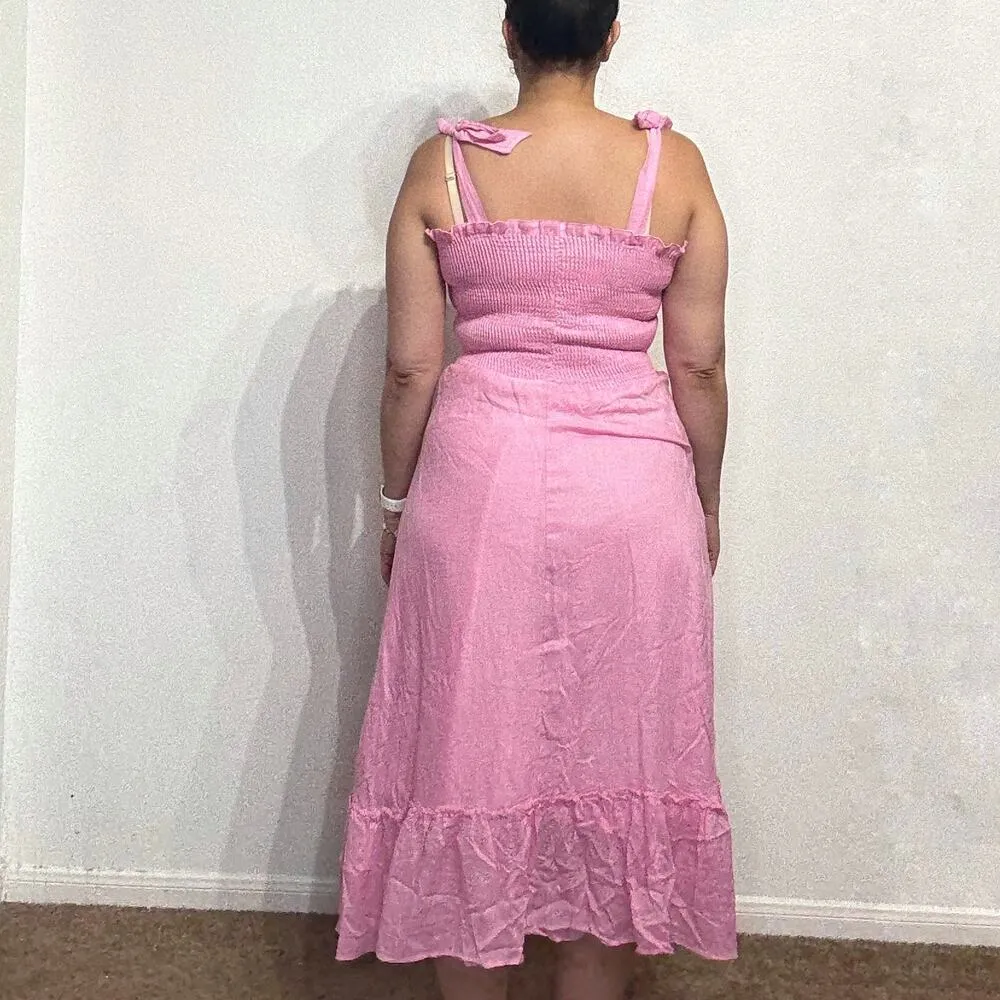 Peixoto French Rose Eddie Midi Dress Sz L NWT Pink Size L - Image 10