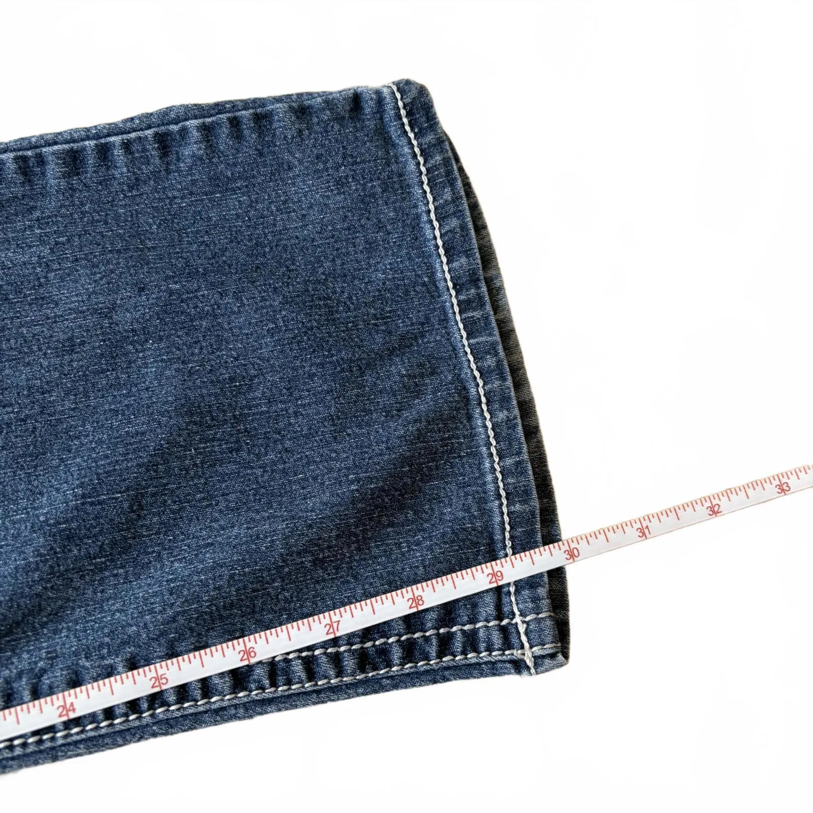 Y2K Lei Ashley Low Rise Jeans Slim Bootcut Regular Embellished Junior's Size 7 Blue - Image 5