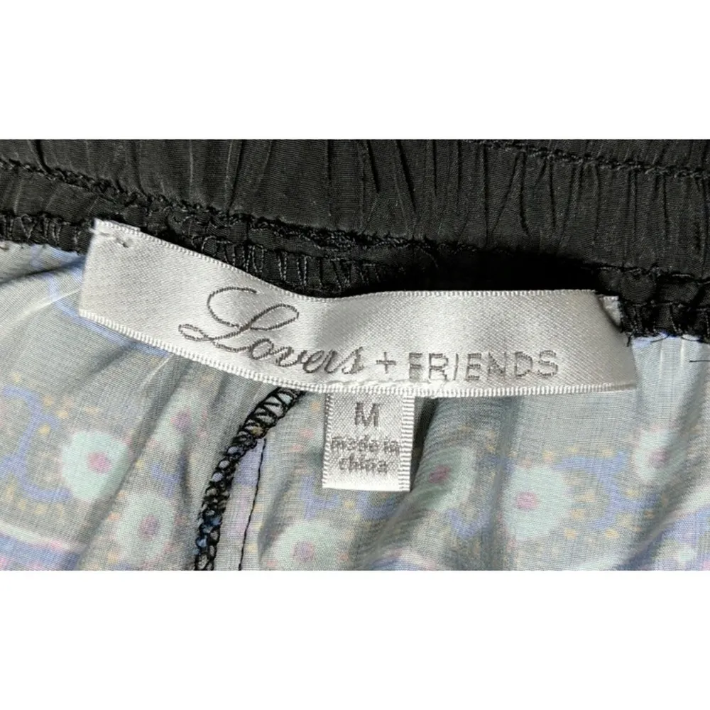 Lovers + Friends Be There Printed Trouser Scarf Pants Pull On Elastic Waist M - Image 6