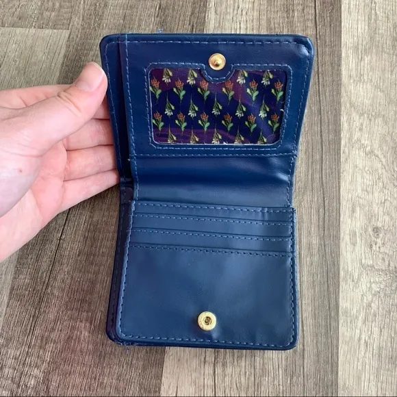 Nanette Lepore small blue quilted wallet‎ bifold - Image 4