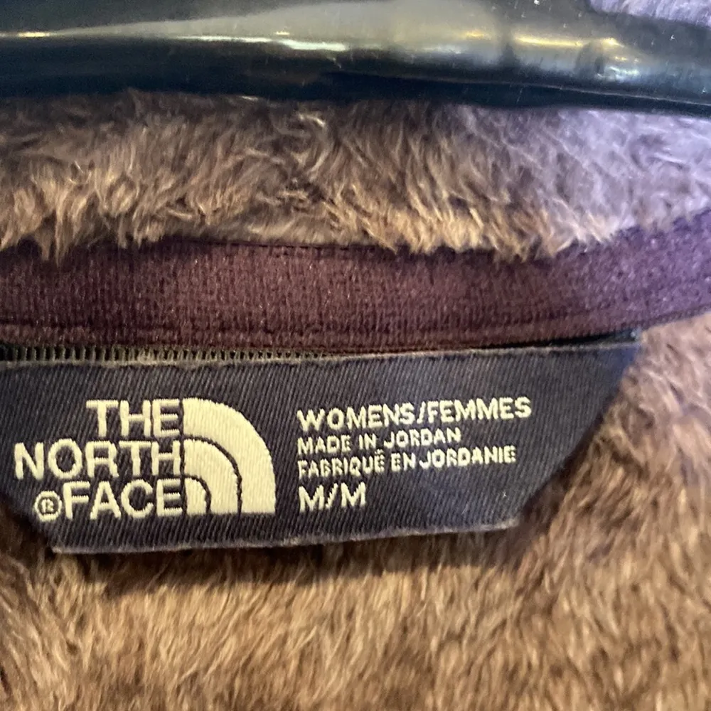 The North Face Long Sleeve Fleece Jacket Zipper Closure Diamond Pattern EUC Sz M - Image 6