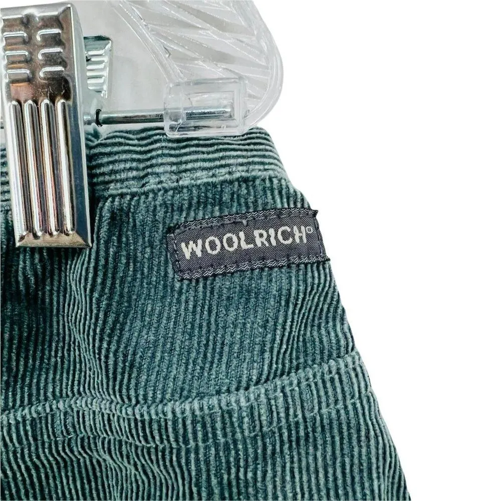 Vintage Woolrich Corduroy Skirt Teal Womens 12 - Image 4