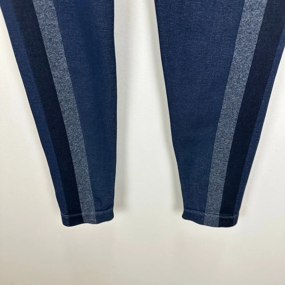 Spanx Seamless Track Stripe Legging Navy Haze High Waist Stretch 50232R S NWT - Image 11