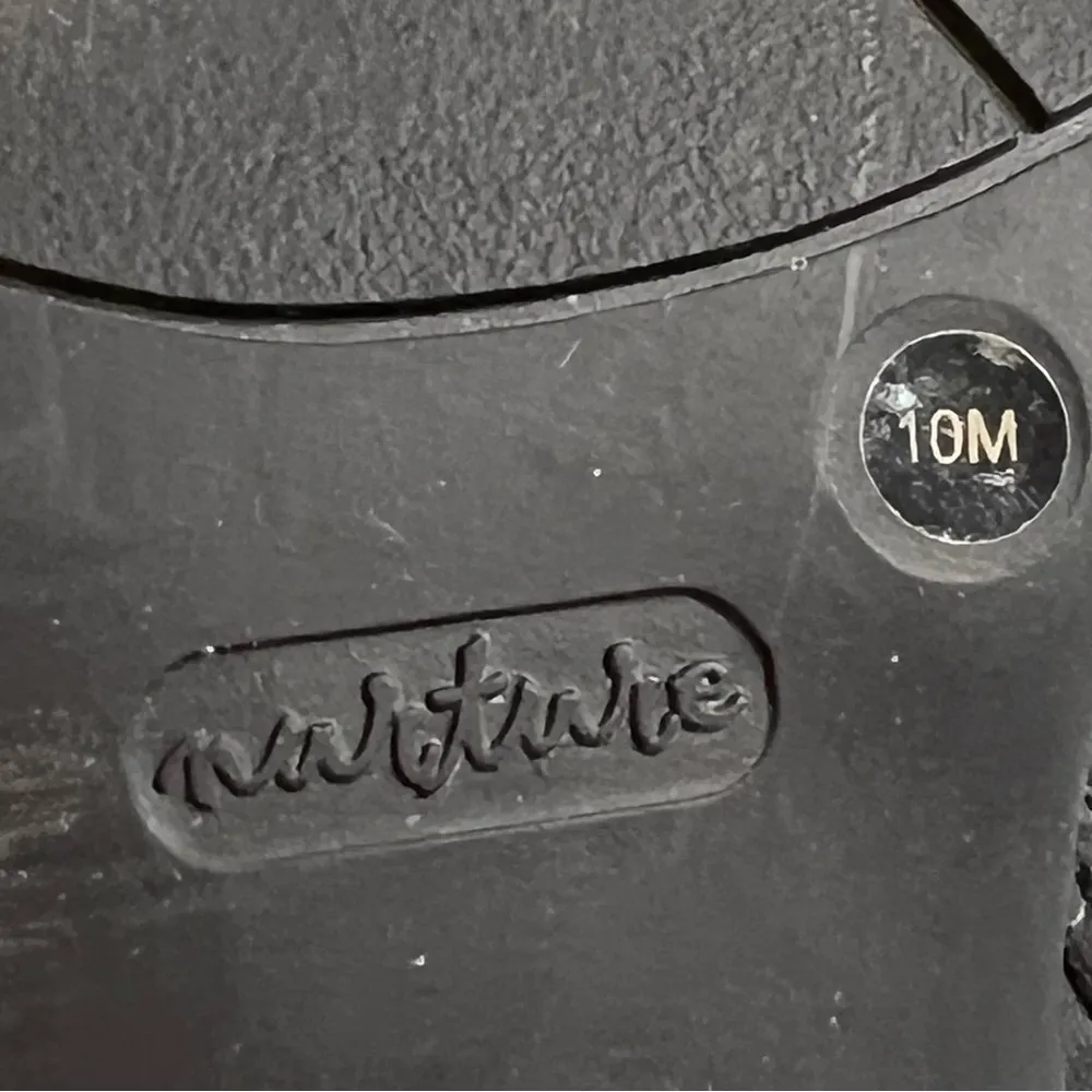 Nurture Danah Ankle Heeled Boots Leather Western Boho Rodeo Black Size 10 - Image 6