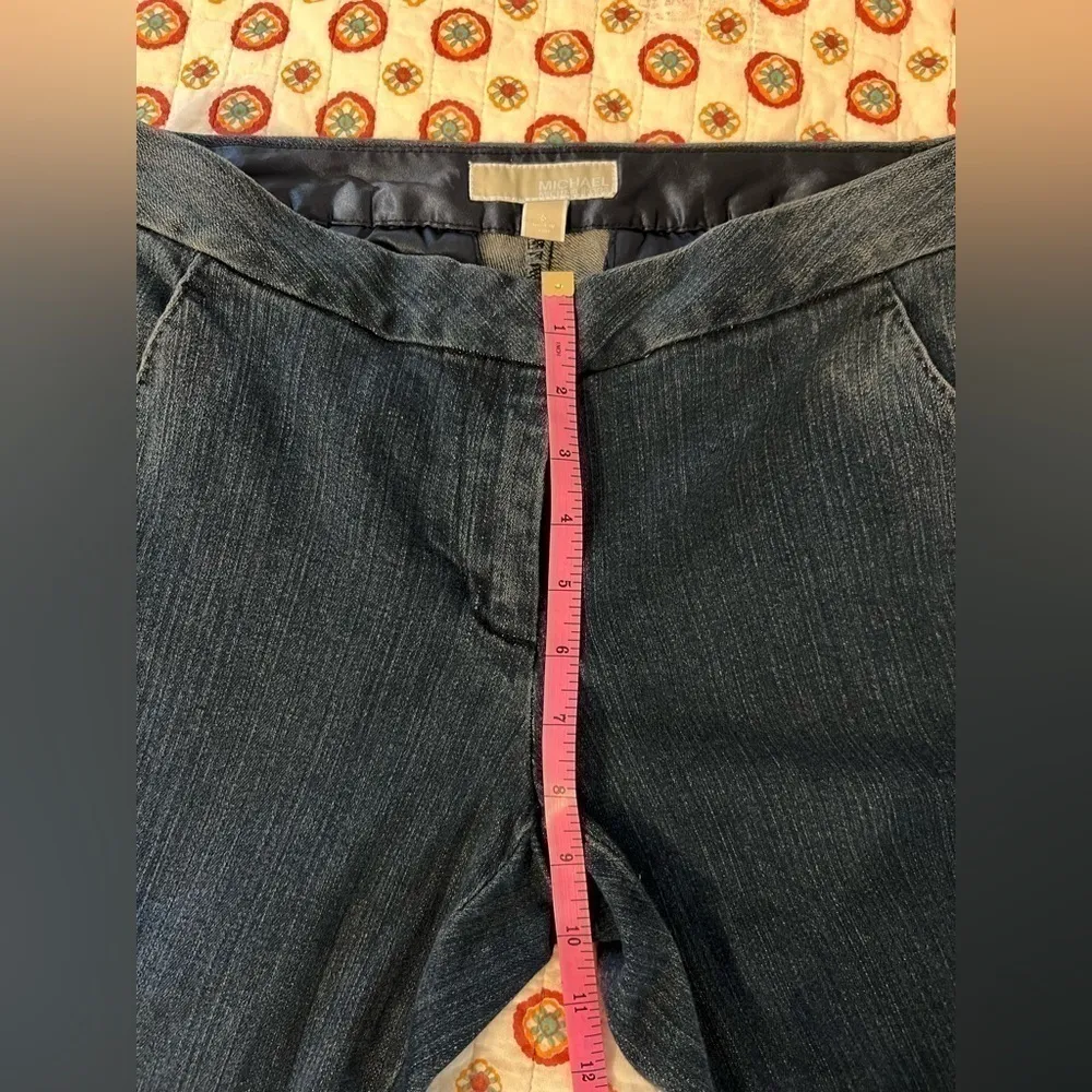 Michael Kors Flare Cropped Ankle Jeans Size 6 - Image 3