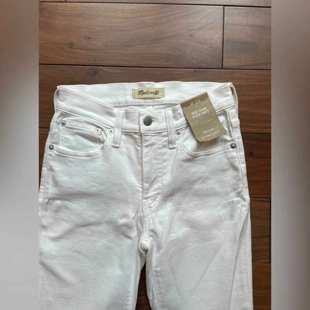 Madewell Mid-Rise Kick Out Jeans Size 24‎ - Image 5