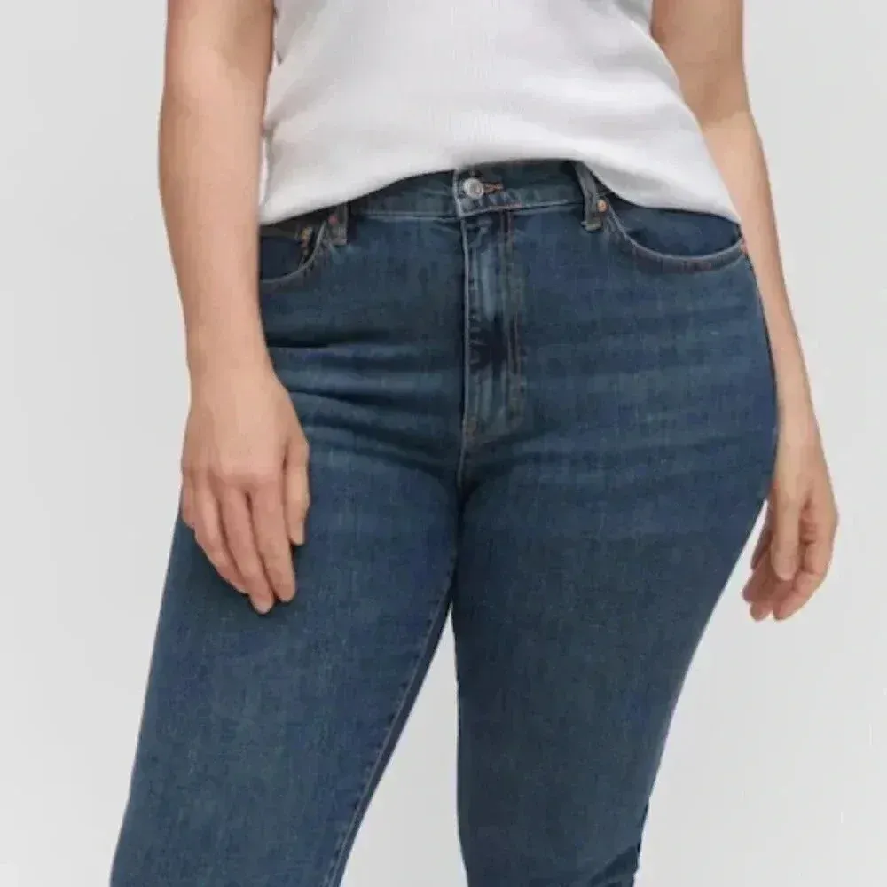 Mango MNG Slim Copped Dark Blue Jeans‎ NWT Plus 16 - Image 8