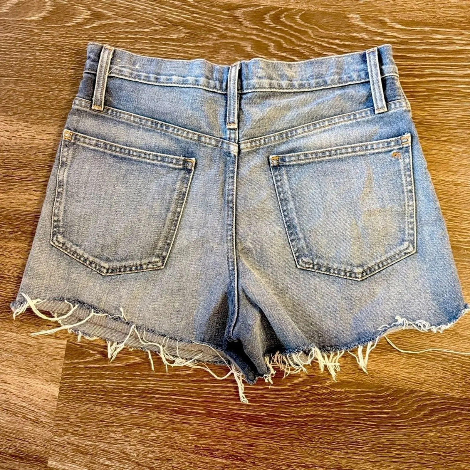 Madewell The Perfect Jean Short Vintage Wash High Rise Cutoff 100% Cotton 28 - Image 3