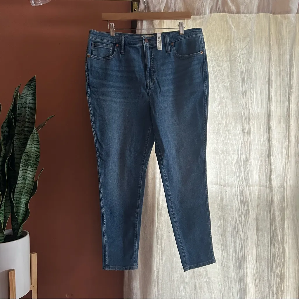 Madewell High-Rise Skinny Crop‎ Jeans in Bradfield Wash $138 NWT See Size Info - Image 3