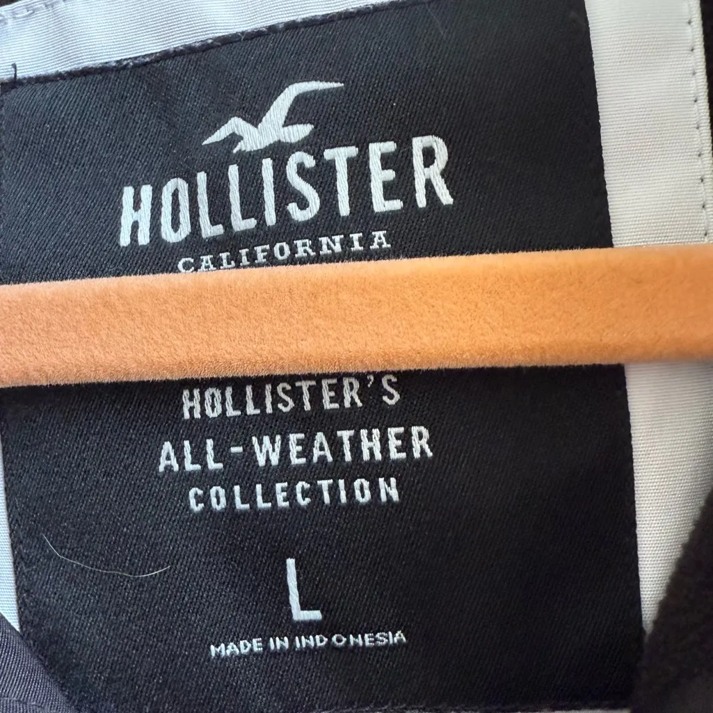 Hollister All-Weather Jacket Y2K coat white & black Size Large - Image 6