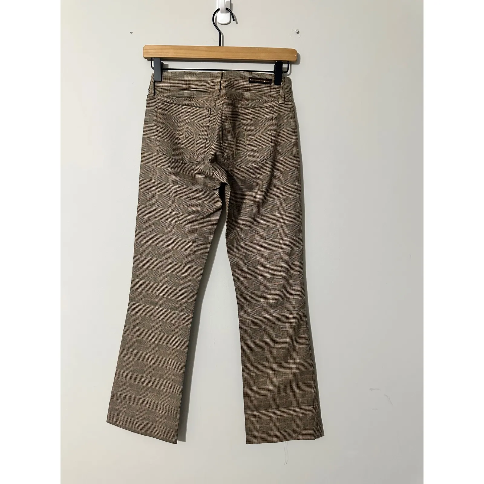 Citizens of Humanity Plaid Bootcut Jeans Womens Size 24 Luxury Denim Made USA - Image 3