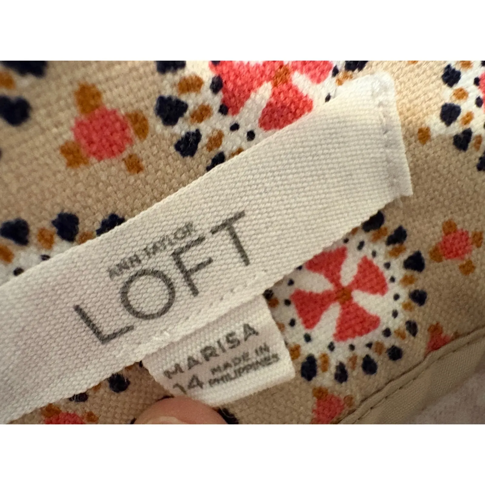 Ann Taylor Loft Marisa Riviera Pants Geometric Cropped Size 14 Preppy Colorful - Image 5