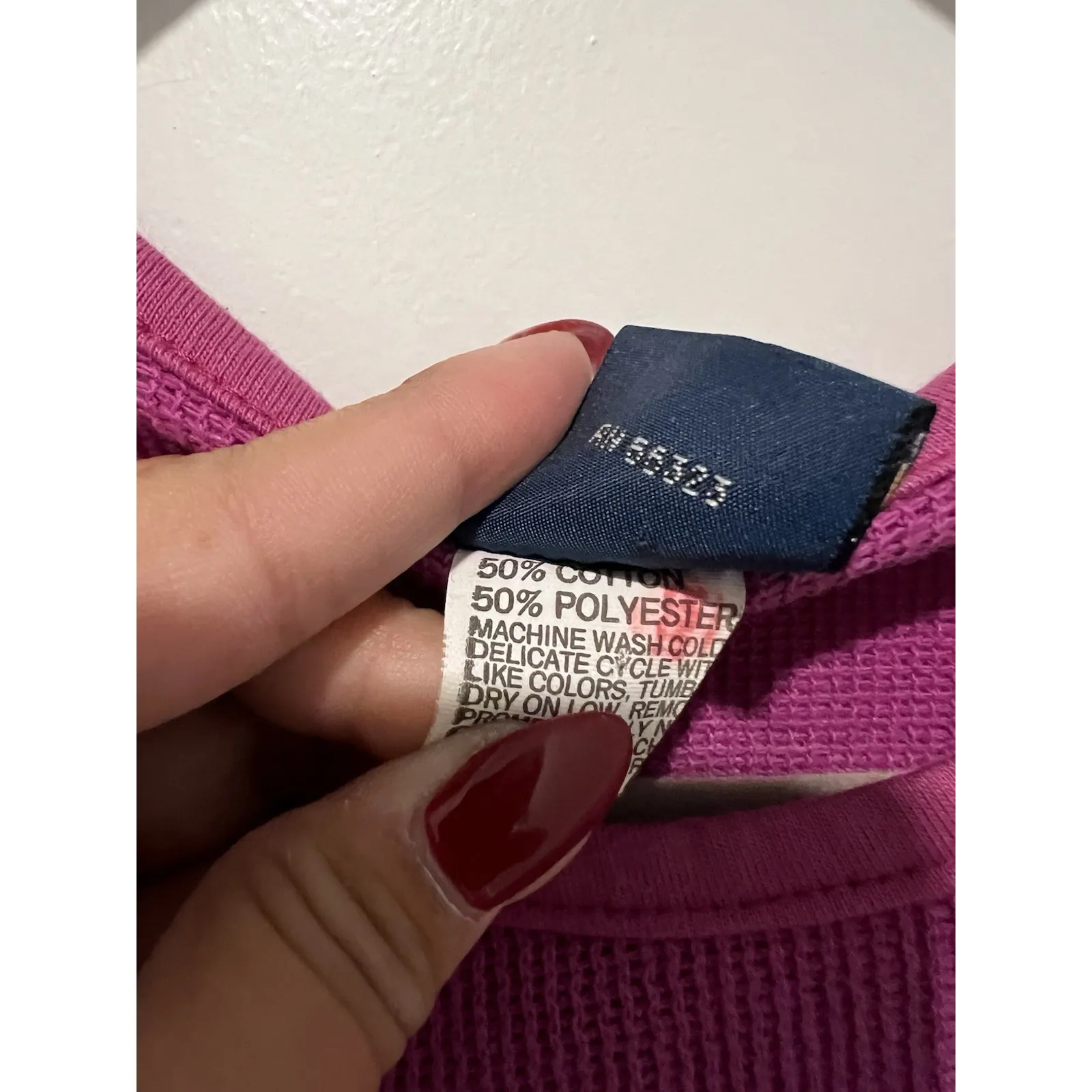 Vintage Nike Waffle Knit Tank Top Shirt Women's Size Medium Purple‎ - Image 6