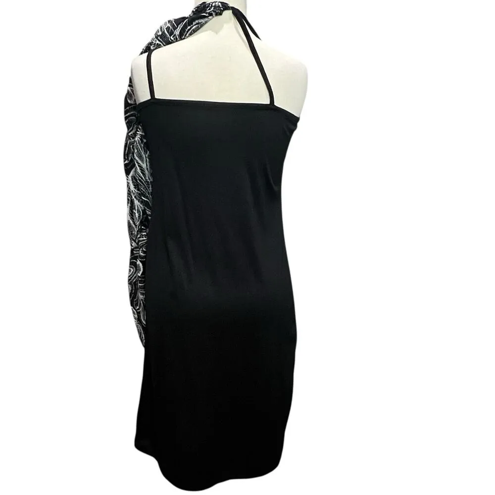 Style & Co Maxi Dress Womens S Black Paisley Tiered Boho Whimsygoth Dark Fairy - Image 7