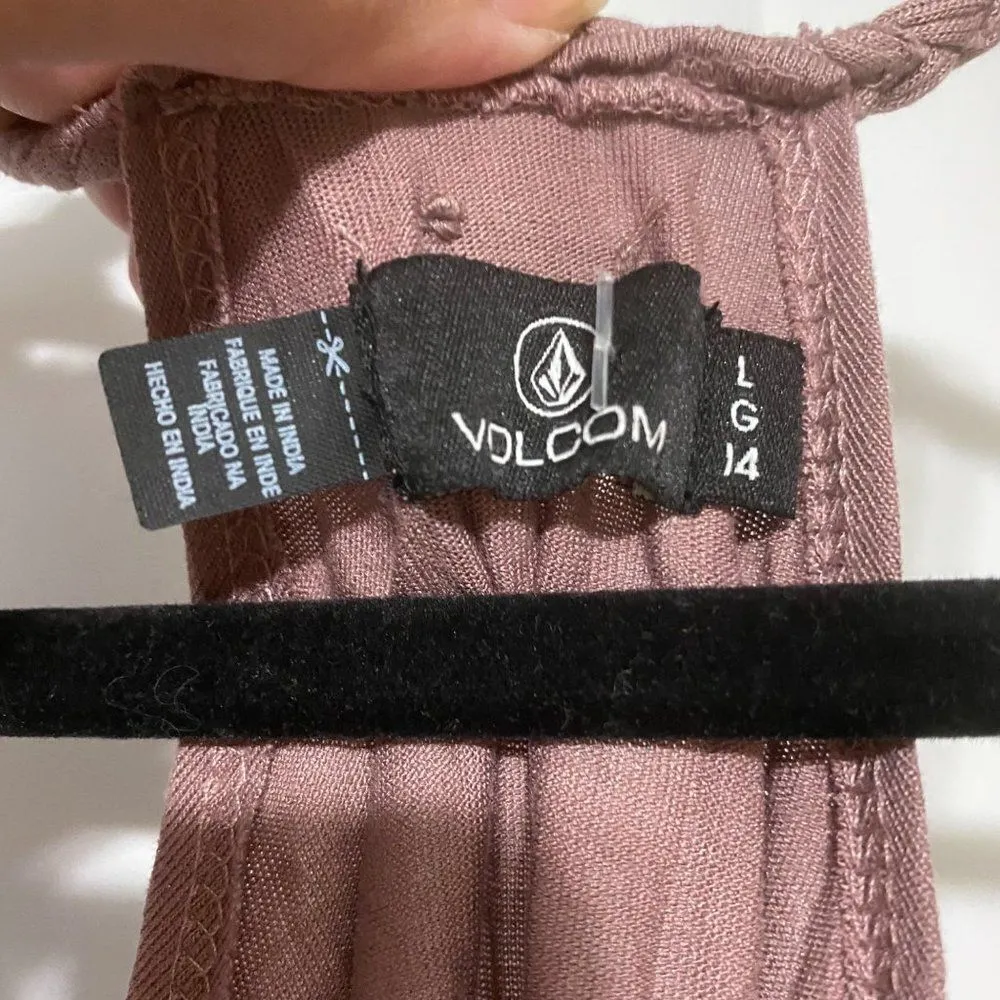 Volcom light rose/violet tank top - Image 4