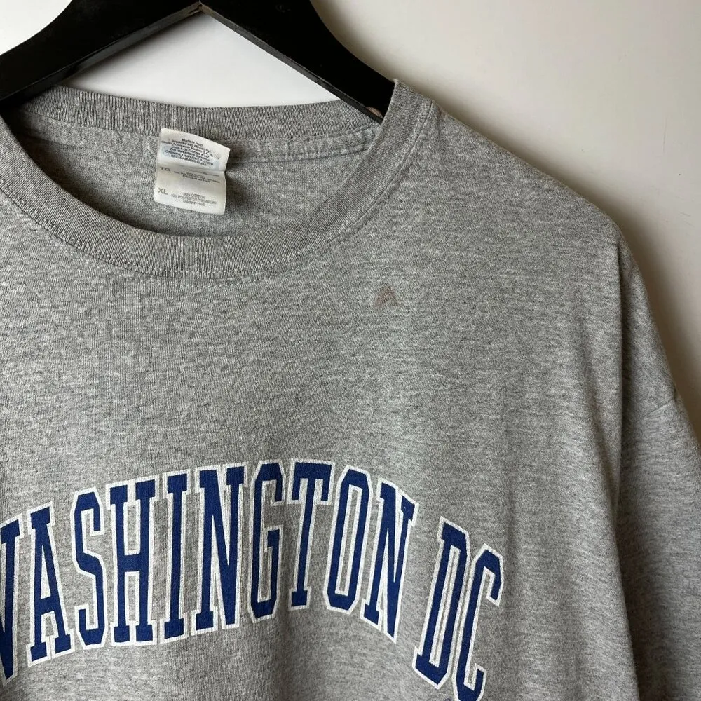 Washington DC T Shirt Vintage Y2K Gray Large L Graphic Tee - Image 14