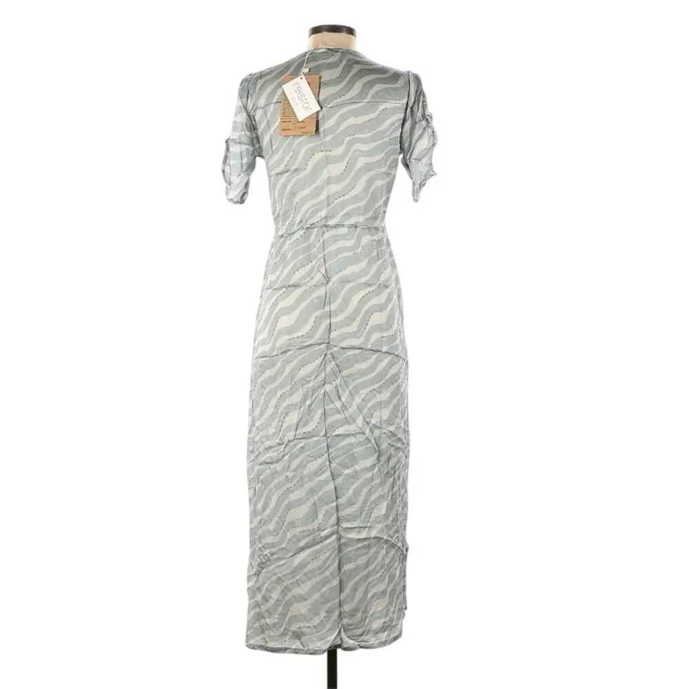 Reistor Beach to Bar Rainforest Flow Dress NEW Blue - Image 2