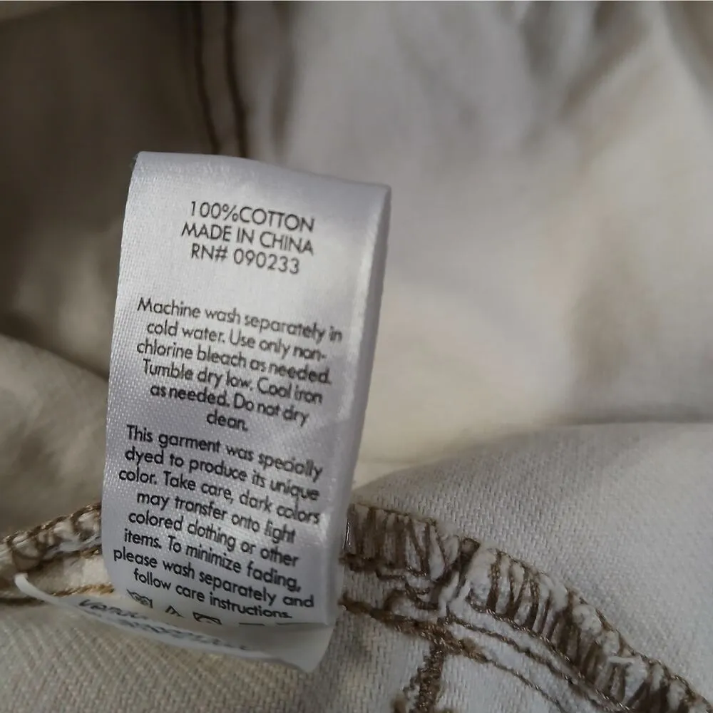 Y2K Pacsun Denim Jeans Jacket Women's XS Beige Button Front Outdoors Gorpcore - Image 10