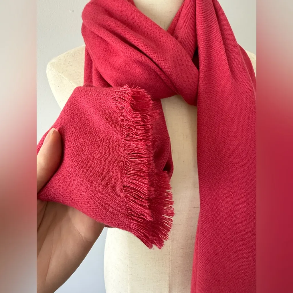 Nordstrom rack berry color scarf shawl - Image 10