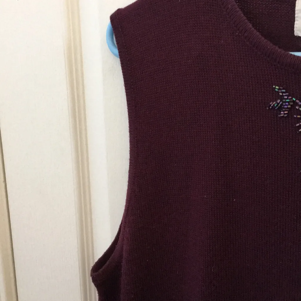 FINAL MARKDOWN SEND OFFERS Ladies Alfred dunner sleeveless sweater medium - Image 5