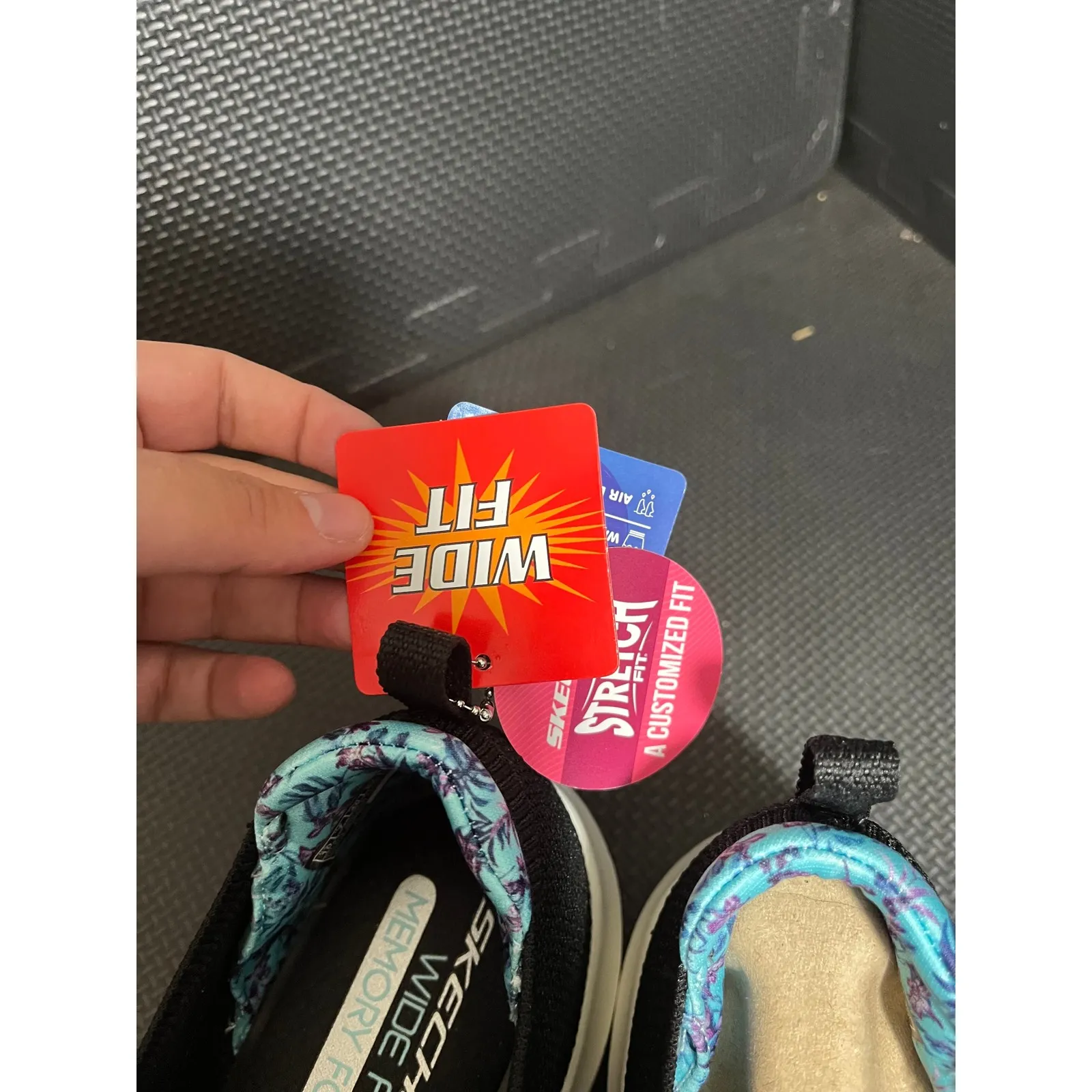 NWT Skechers Ultra Flex Washable Slip Ons-Flourishing View Black Womens 10 Wide - Image 5