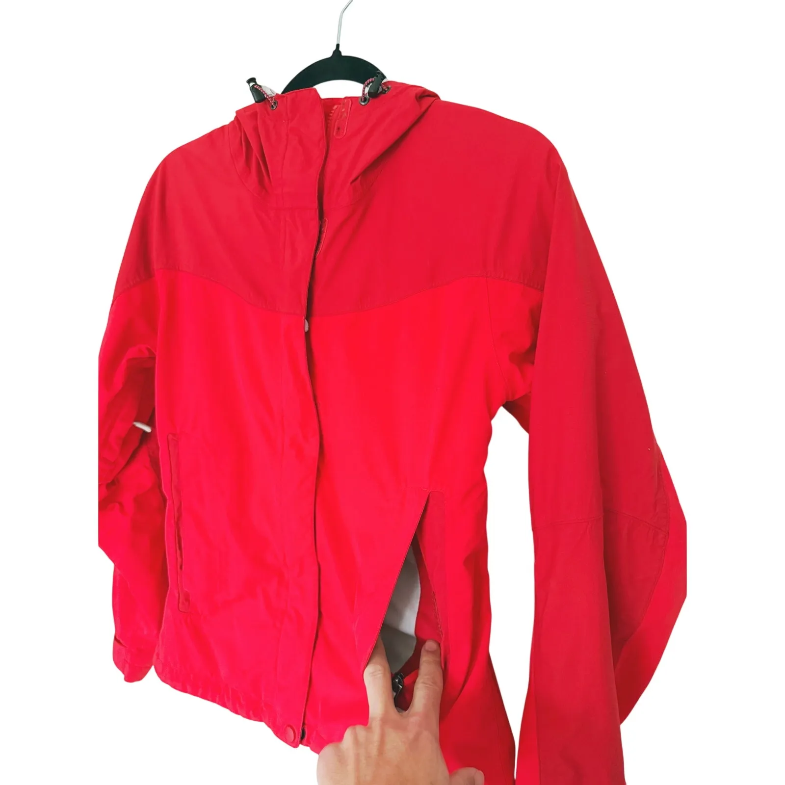 Marmot Womens Gorpcore PreCip Eco Shell Rain Jacket S Red Lightweight Outdoor - Image 4