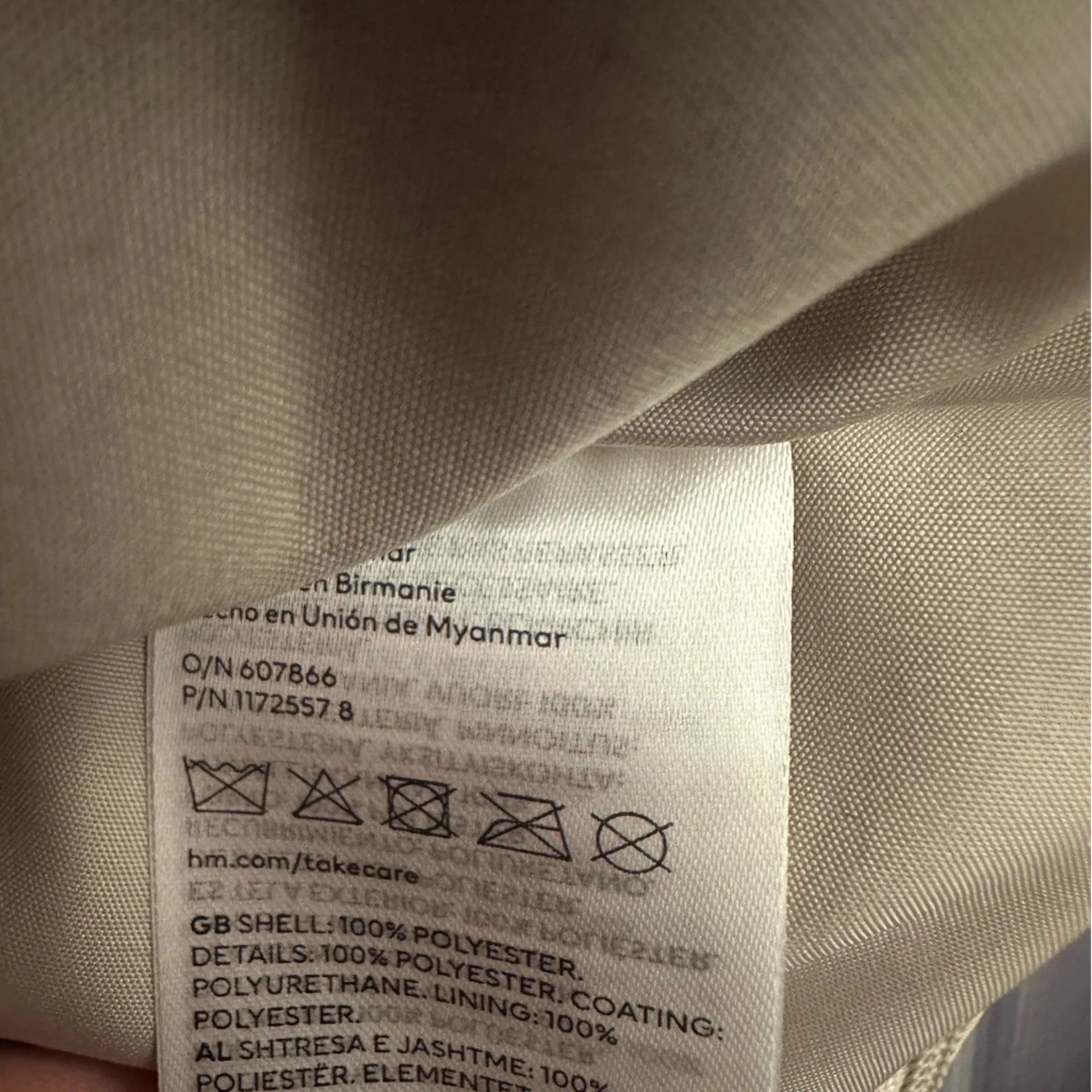 H&M Fluffy Shopper Bag Tote Gray EUC - Image 5