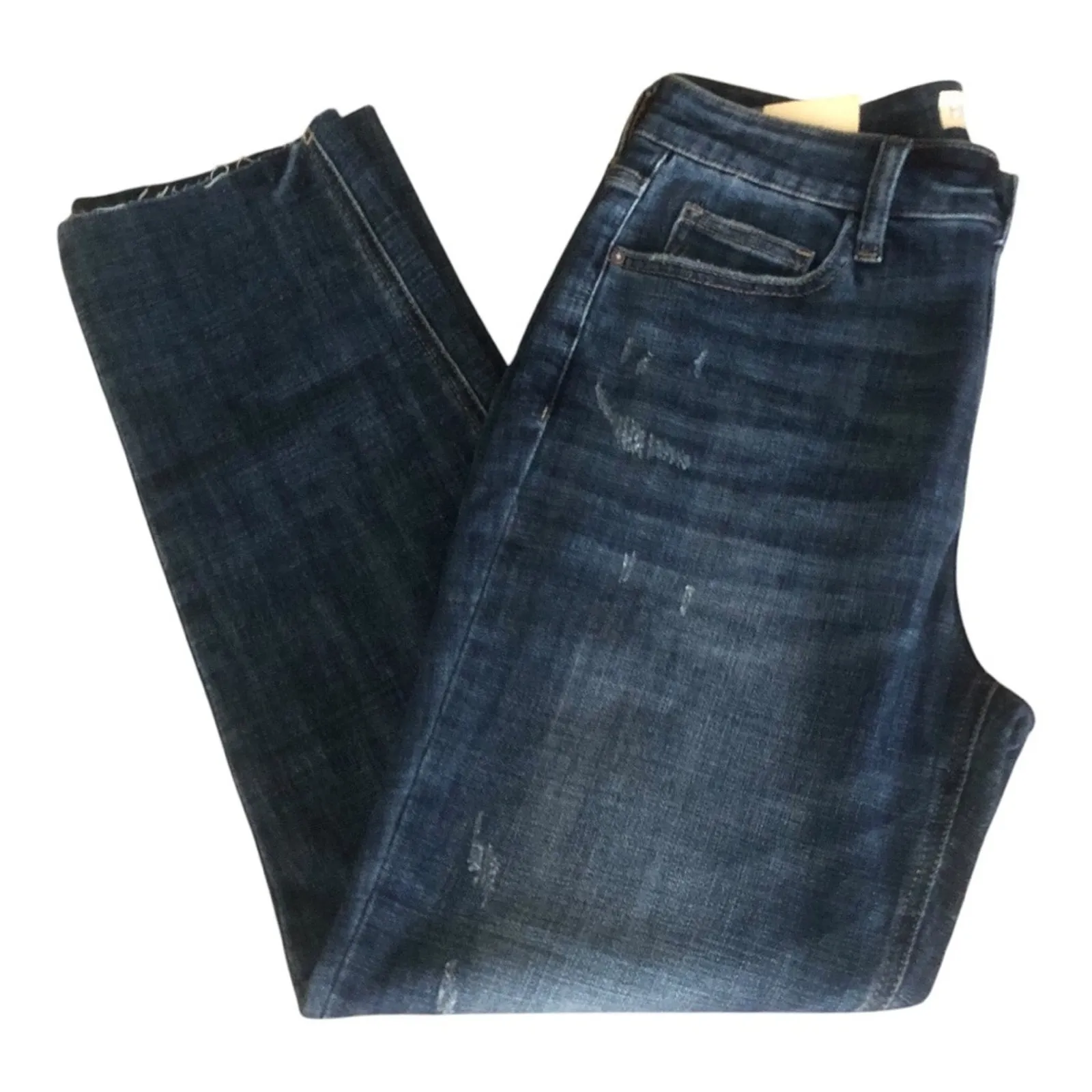 Hint of Blu Brilliant NWT Women’s Sustainable High Rise Ankle Skinny Jeans 2 Blue Size 28 - Image 4