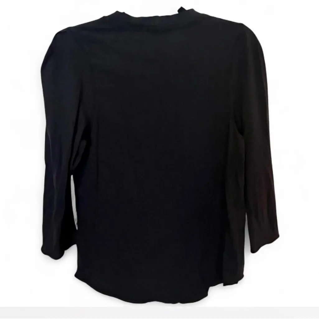 Free people black puff sleeve elbow length sleeve sz M - Image 4