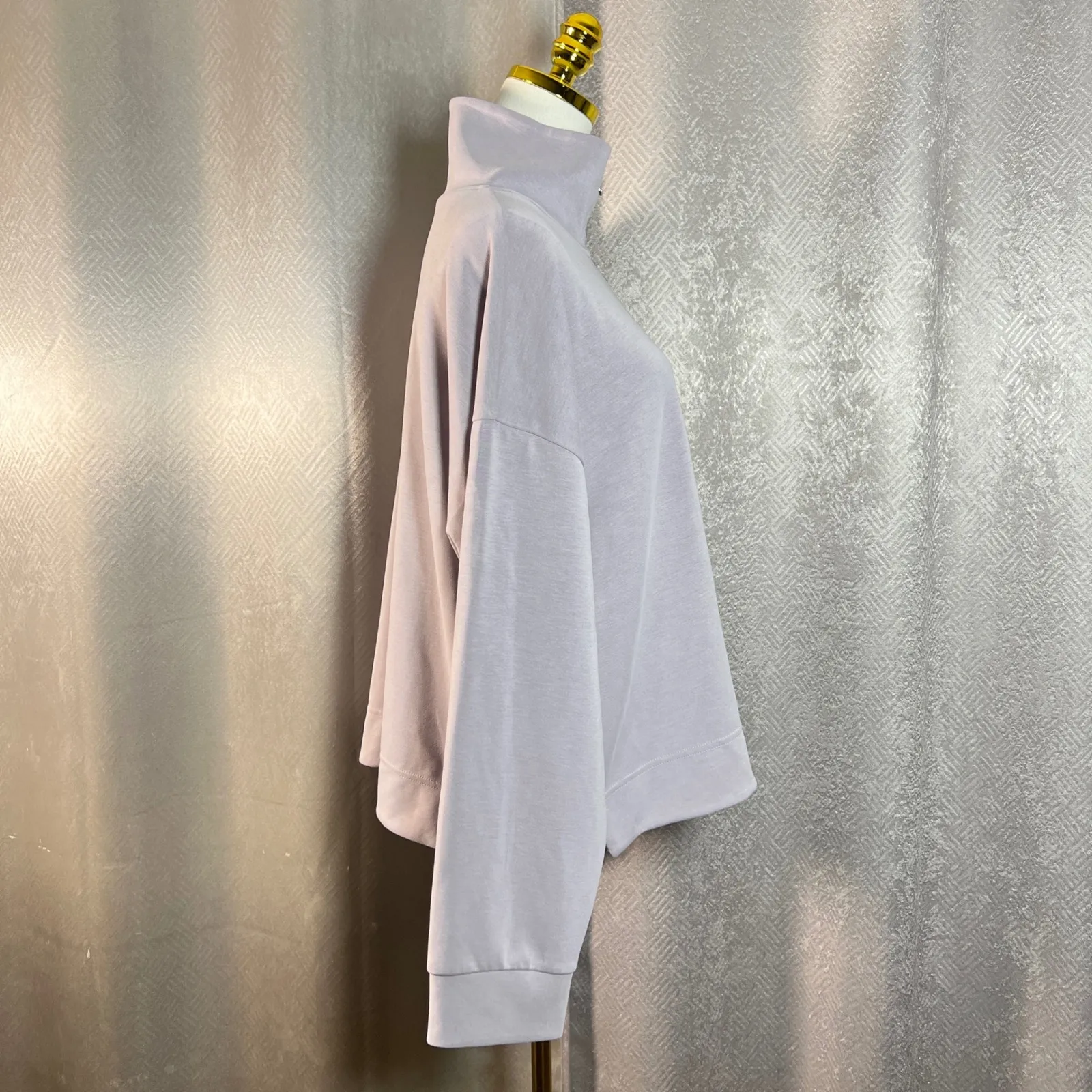 Athleta Light Purple 1X Quarter Zip Long Sleeve Cozy Pullover Top - Image 5