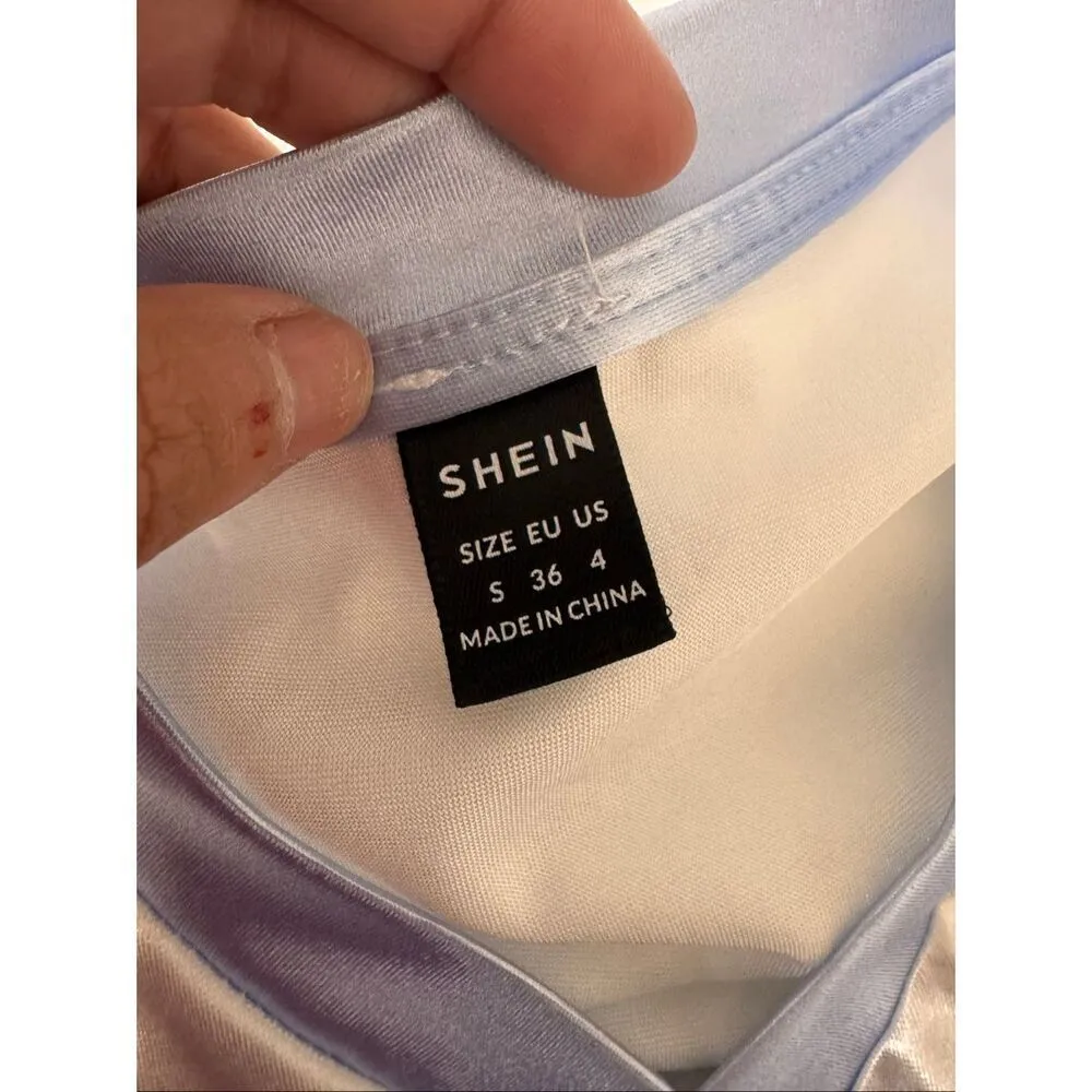 Metallic Silver “Energetic 23” Crop Top Women’s Small Shiny Football Jersey Styl White - Image 9