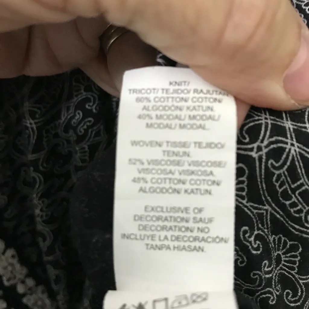 Lucky Brand Boho Embroidered Tunic Long Sleeve Top Size XS - Image 5