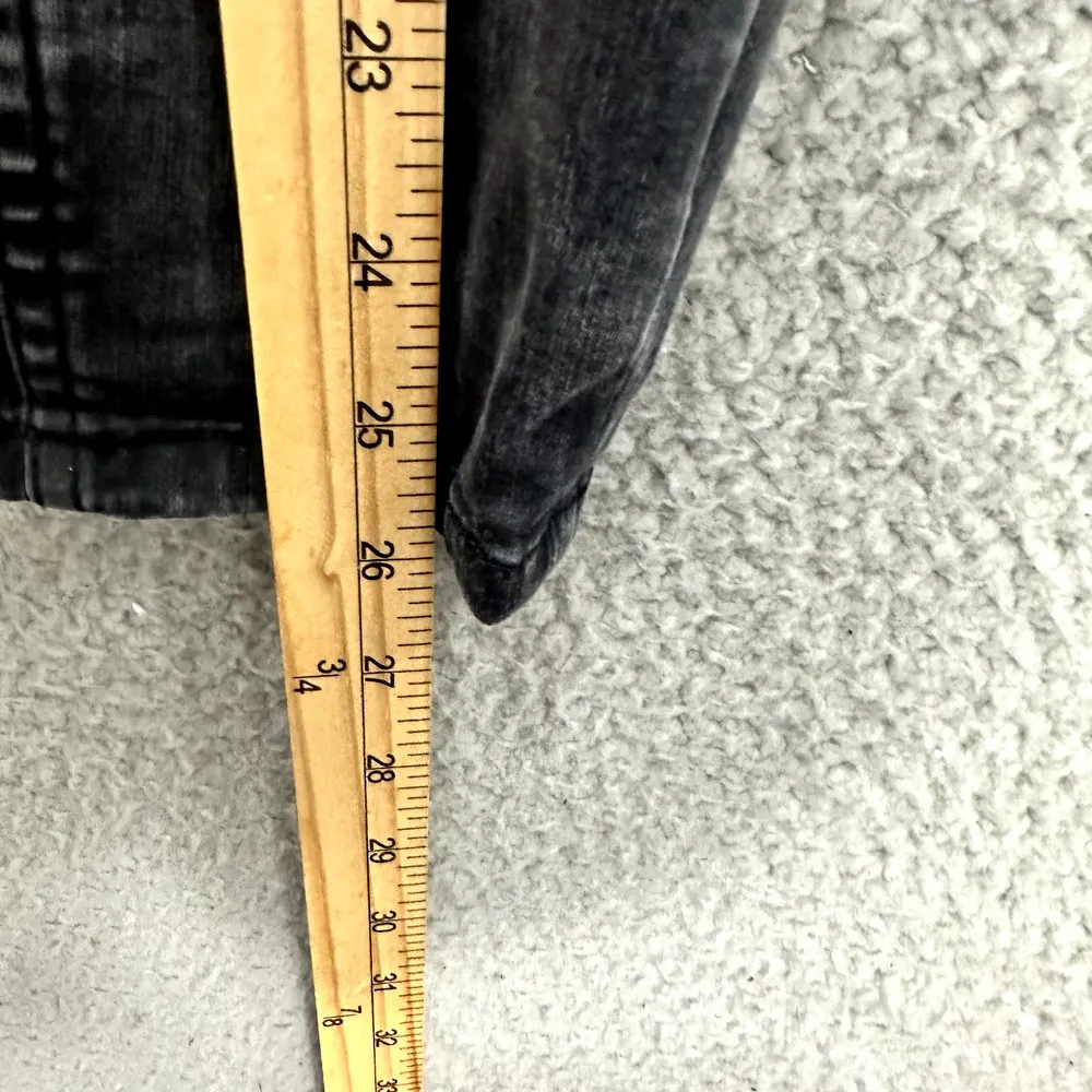 Free People Skinny Jeans Womens 27 Black Distressed Moto Boho‎ Biker Grunge Goth - Image 4