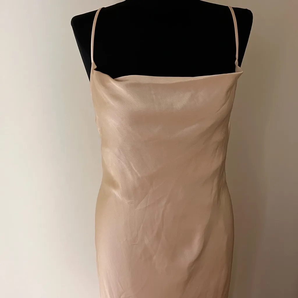 Show Me Your MuMu Cream Satin Maxi Dress - Image 2