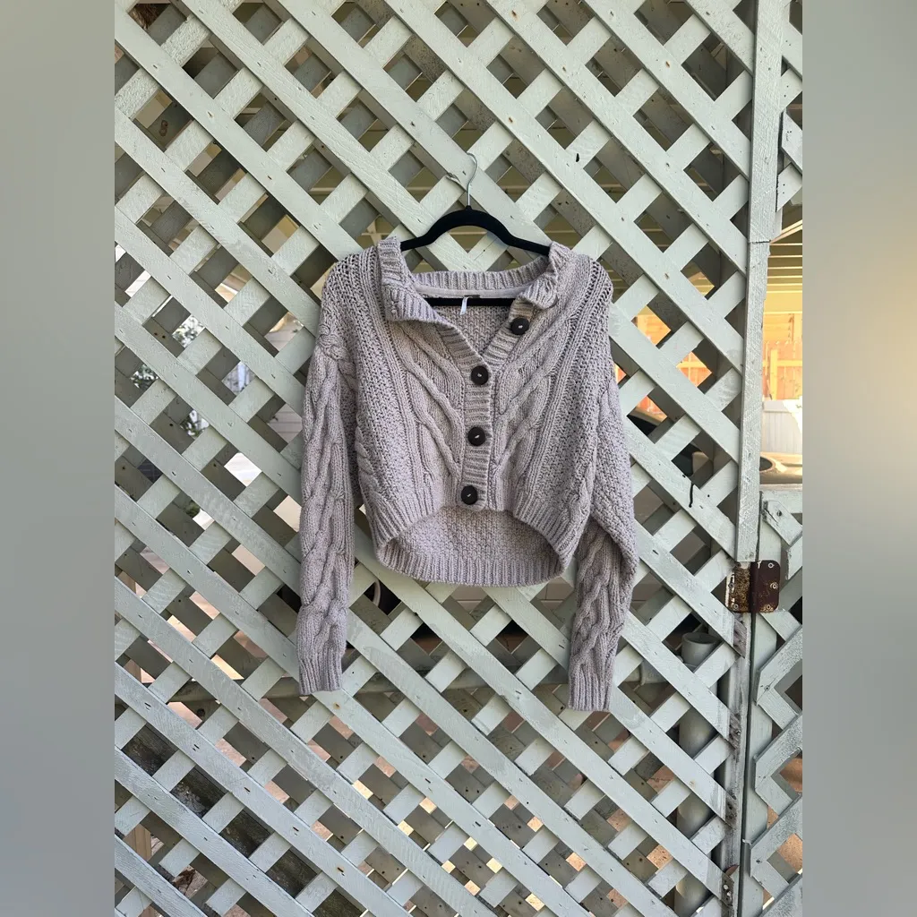 Free people Bonfire Cable Knit Cardi - Image 5