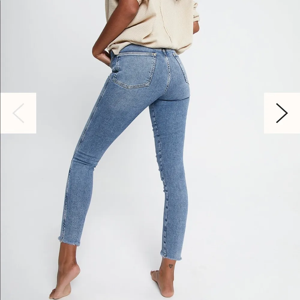 Free People FP button fly raw hem jeans size 29 - Image 3