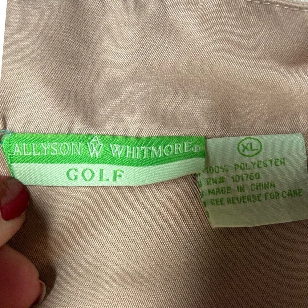 Allyson Whitmore Women's Golf Jacket Mesh Lined Pockets Crest X - Image 8
