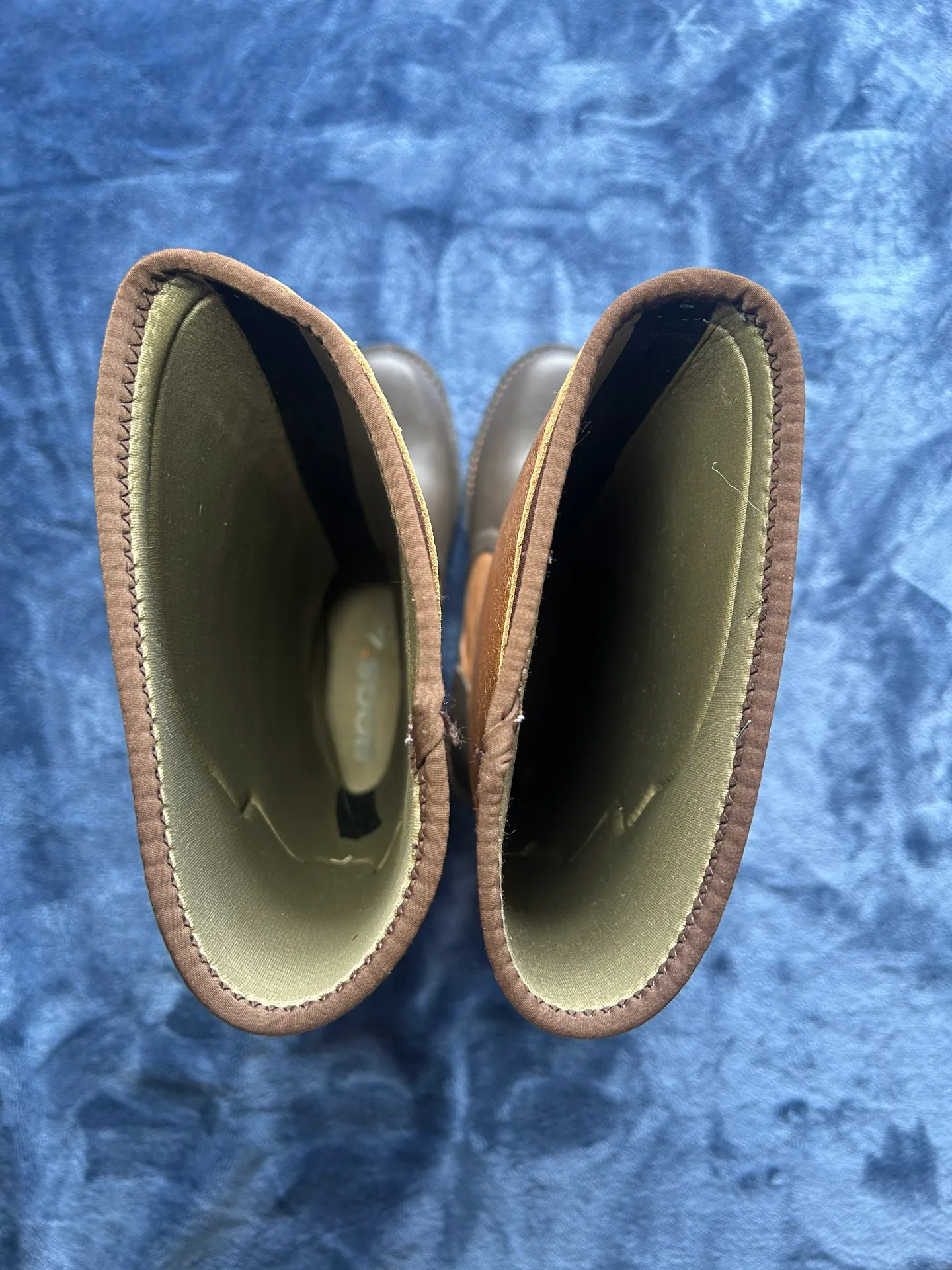 Leather Bogs rain Boots Tan Size 8 - Image 8