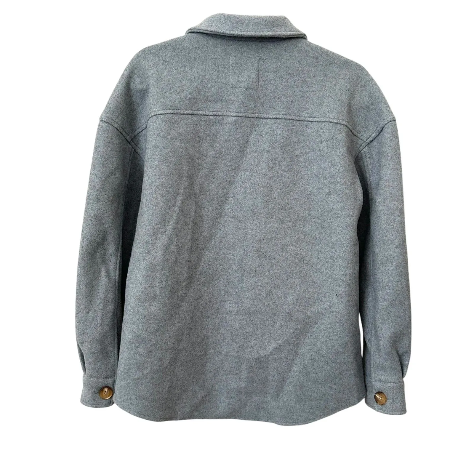 AVEC LES FILLES‎ Buttoned Shacket Light Blue NWOT Sz Small - Image 2