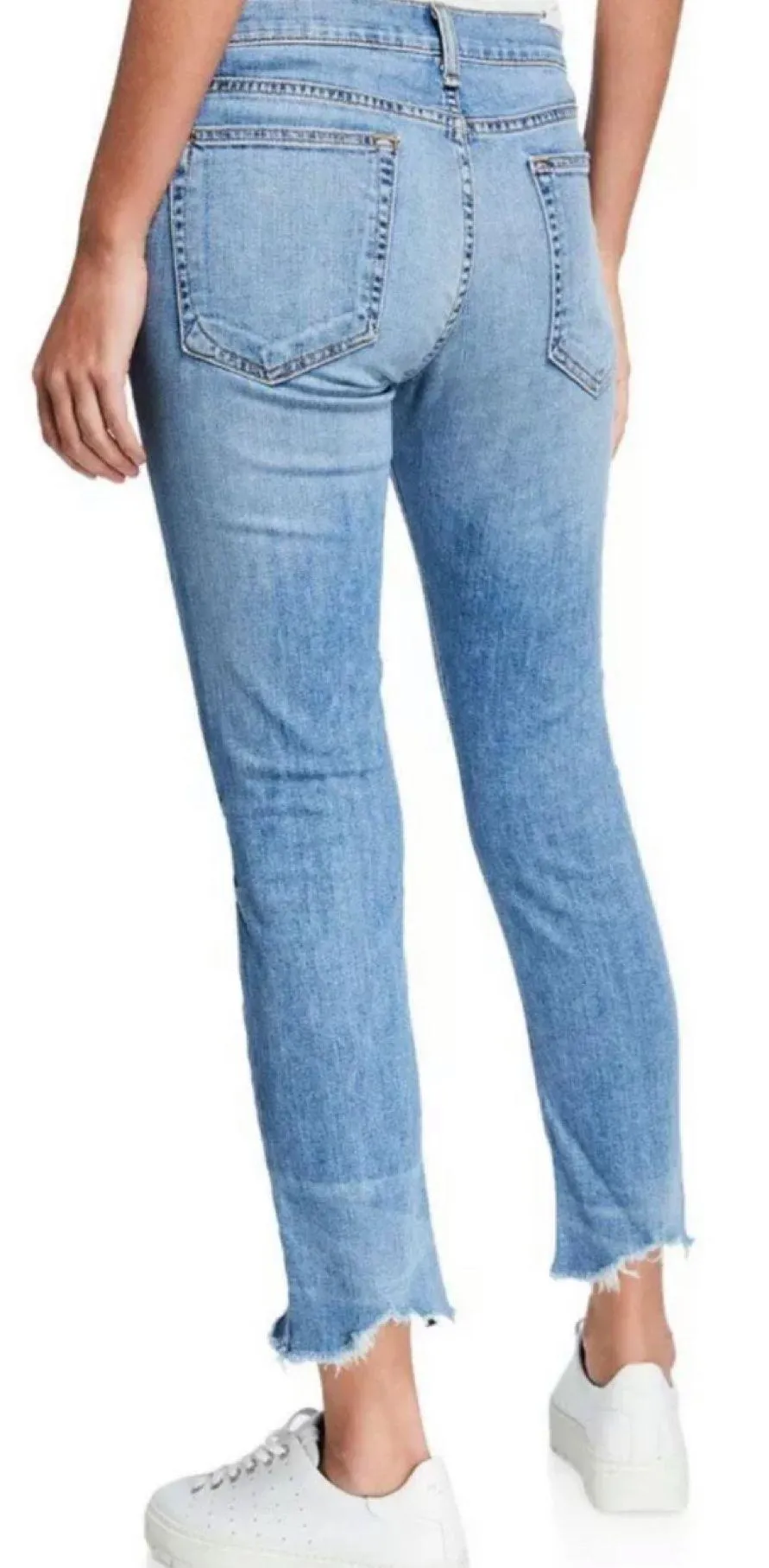 Rag and Bone Distressed Dre Capri Cropped Jean - Image 3